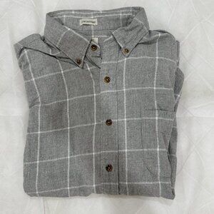 J. Crew Brushed Twill Shirt Slim Untucked in Large Square Plaid
